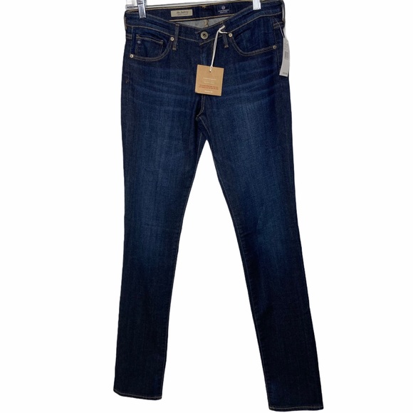 Ag Adriano Goldschmied Denim - AG The Aubrey Skinny Straight Dark Wash Jeans NWT